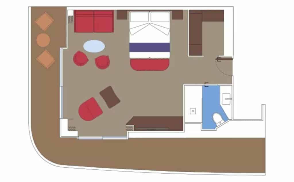 msc meraviglia yacht club duplex suite with whirlpool
